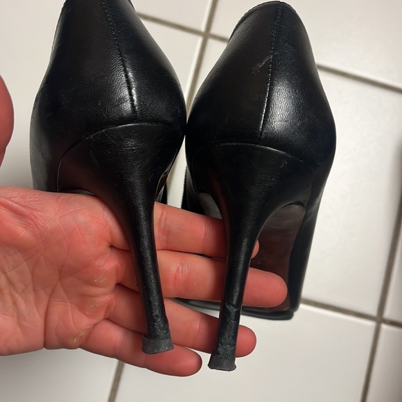 Via Spiga Black Leather Ankle Booties - Picture 4 of 7